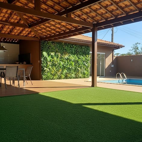 Pasto Sintético Realista Premium Jardin Real 35mm